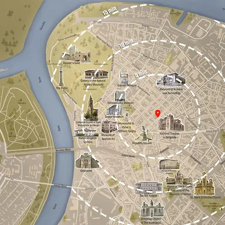 Indigo Spirit With Terrace & Foosball Old Town Belgrade